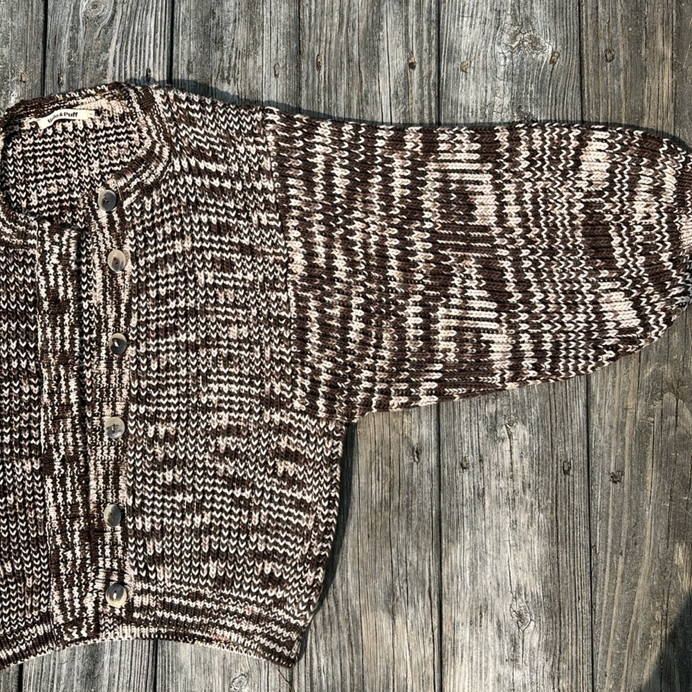Cotton space dyed Misha and Puff Fisherman Cardi size XS/S